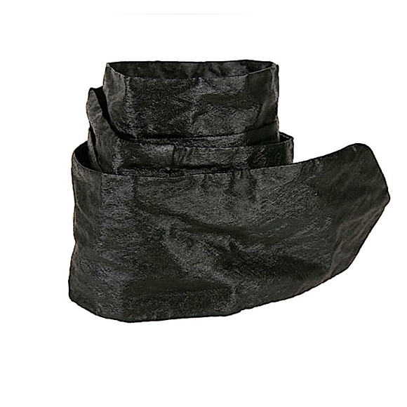 Philosophy di Lorenzo Serafini Laminated Satin Tie Belt in Black, Size S - Picture 3 of 10